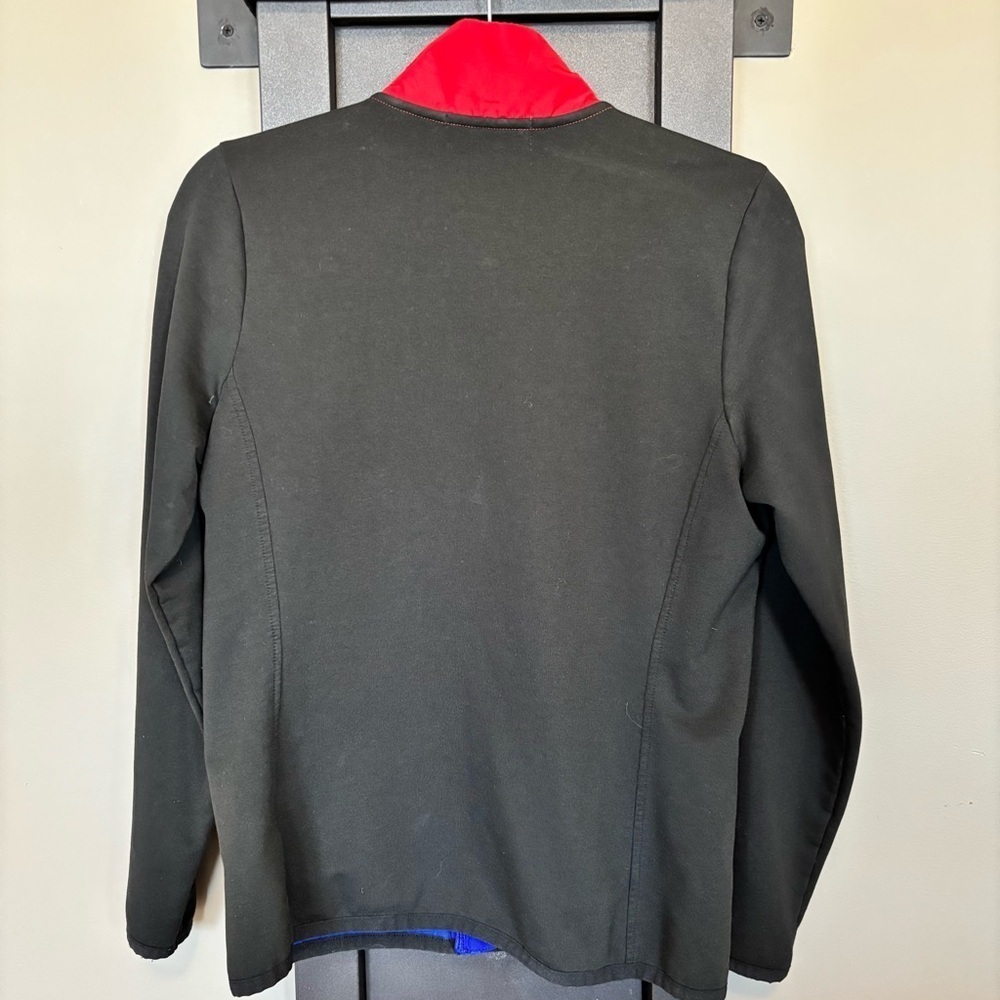 Lauren Ralph Lauren Active - Red & Black Quilted Jacket with Blue Accents - M‍‍‍ - Picture 4 of 7